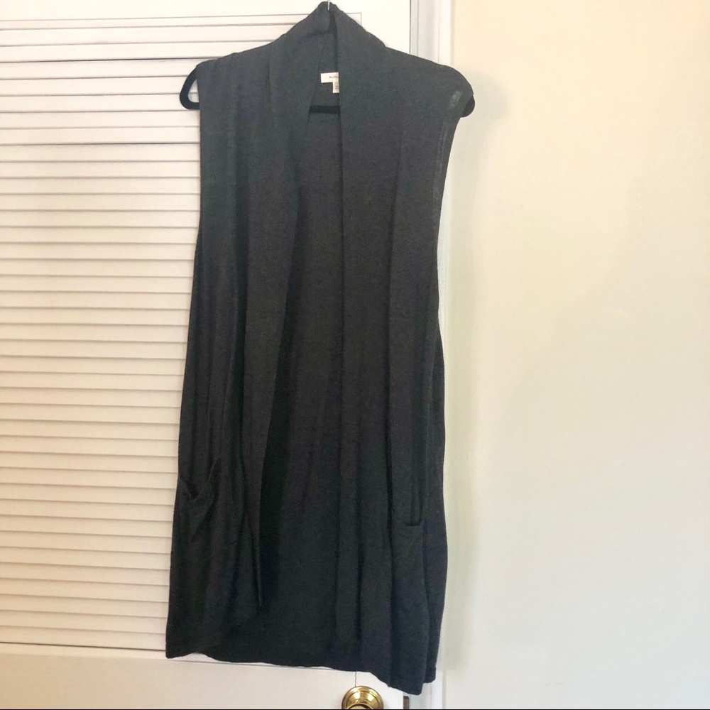 Long Gray Vest